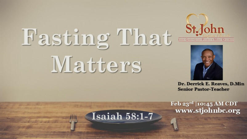 Fasting That Matters