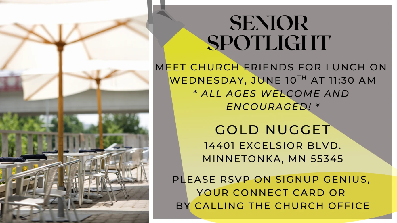 Senior Spotlight: Lunch with Church Friends