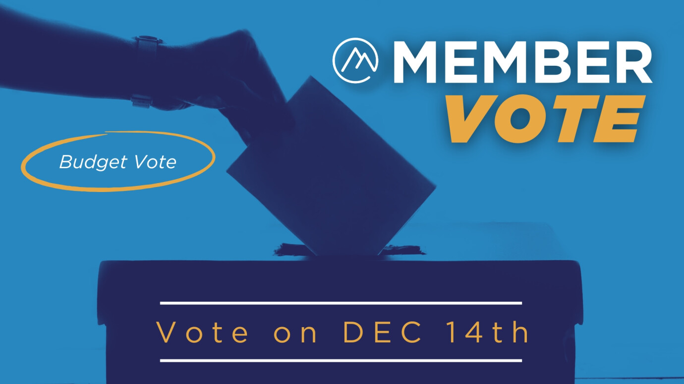 Member Vote - Budget Vote