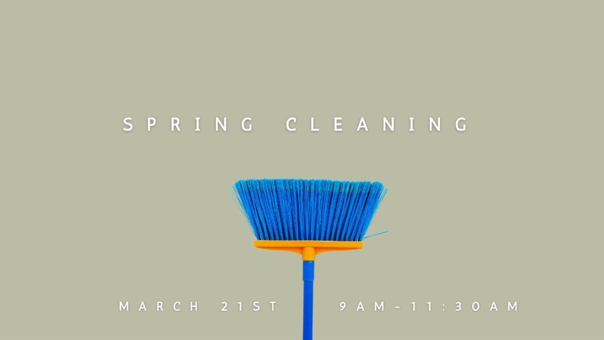 All Church Spring Cleaning
