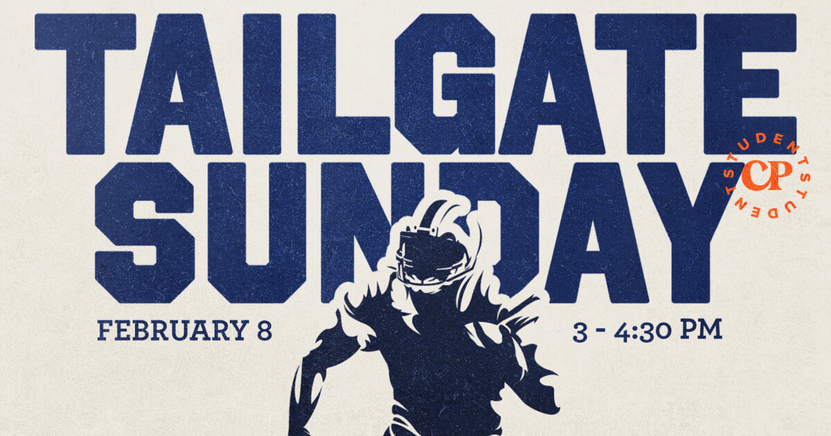 Please note that our high school service on Sunday, February 8 will meet at a different time than usual. Tailgate Sunday is still a normal high school service, with added games and activities as we have some fun and get into the football spirit...