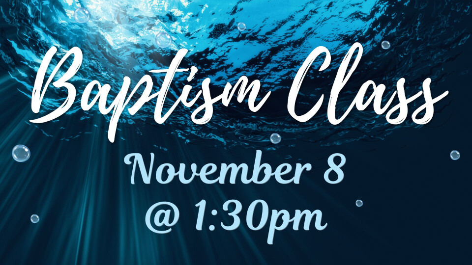 Baptism Class