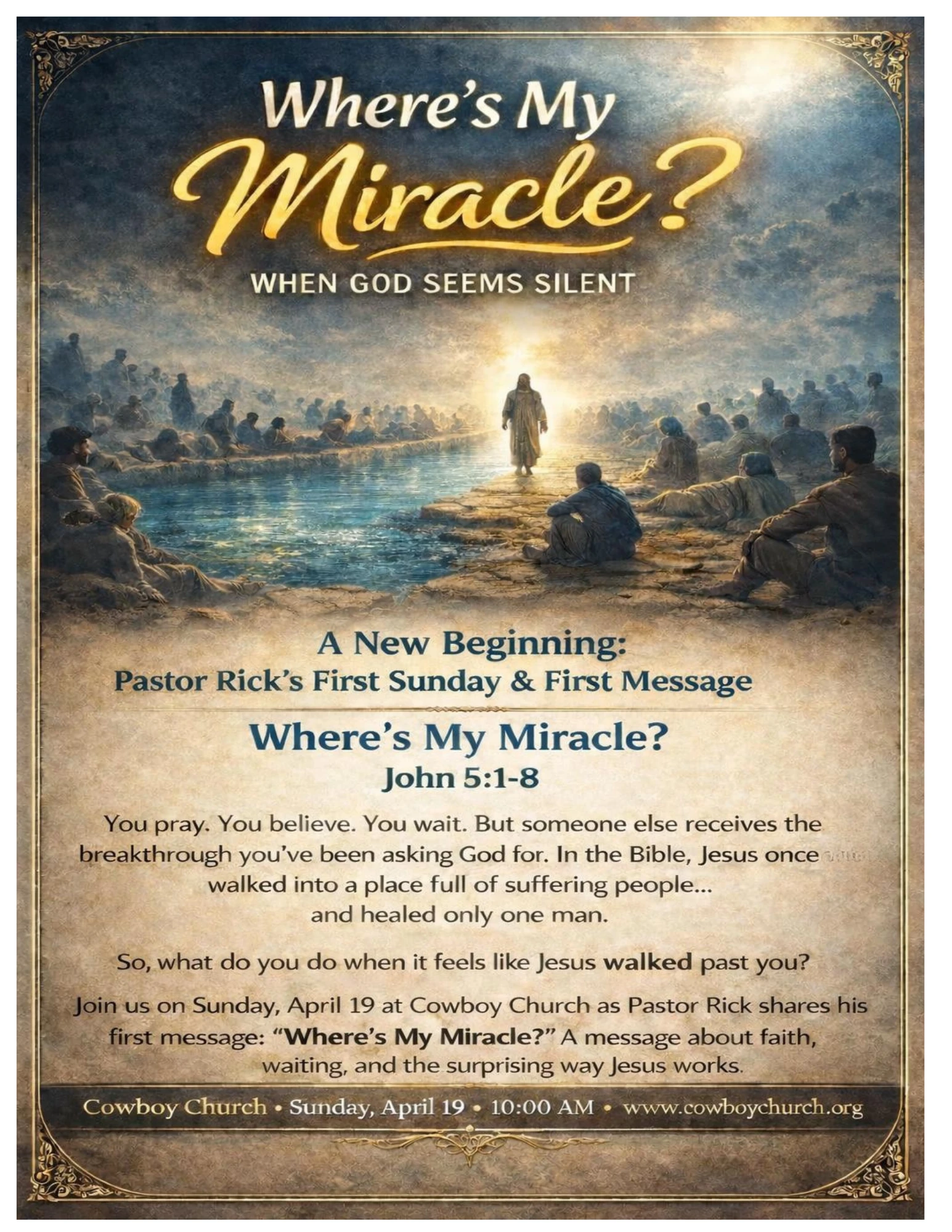 Pastor Rick's First Message