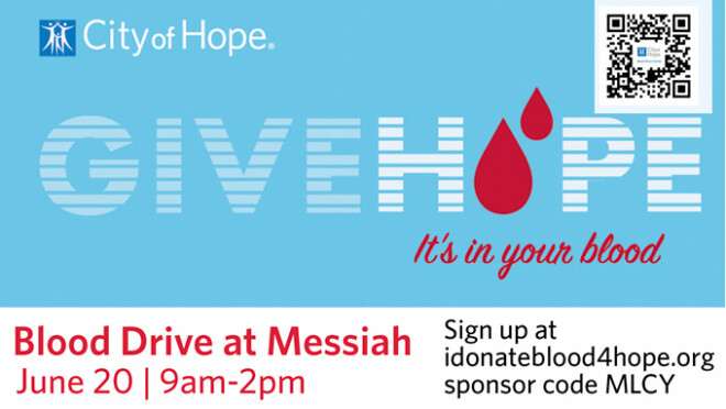 9am City of Hope Blood Drive