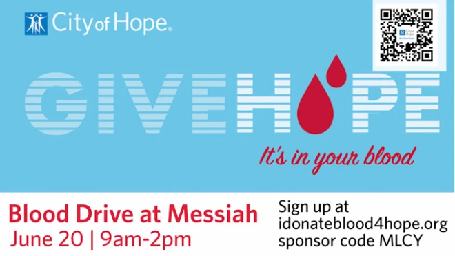 9am City of Hope Blood Drive