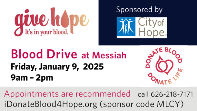 9am City of Hope Blood Drive
