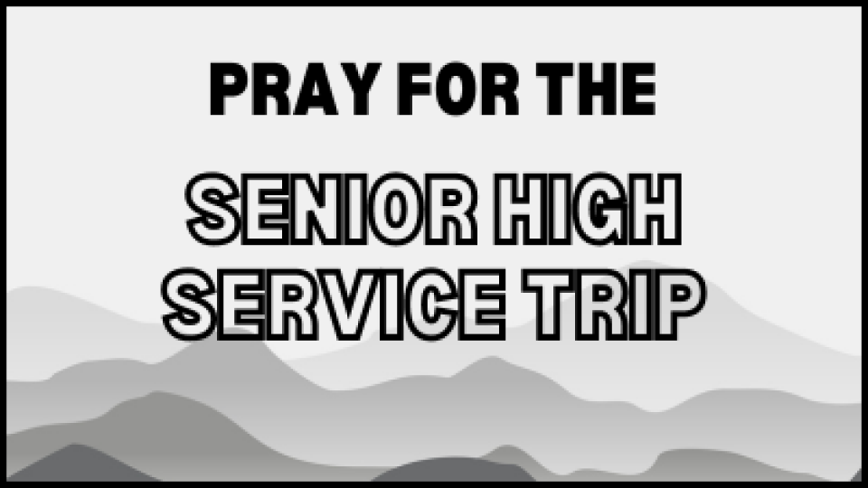 Youth Trip Prayer