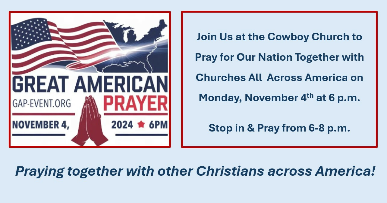 Great American Prayer Event 6-8 pm