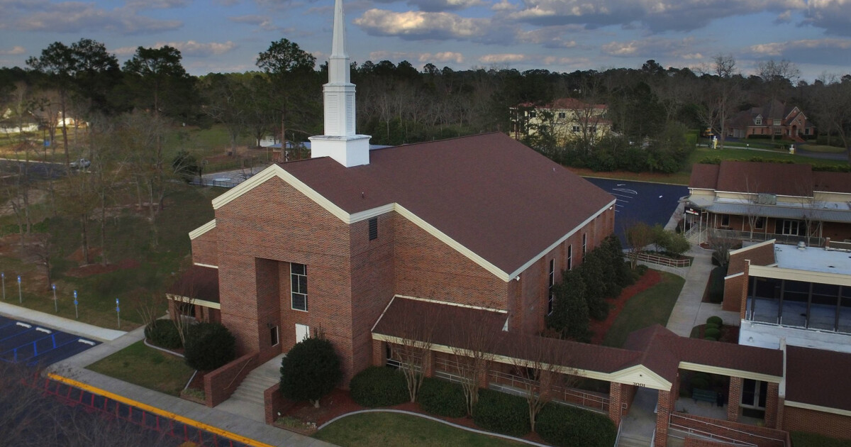 Drone Photo Of Church 