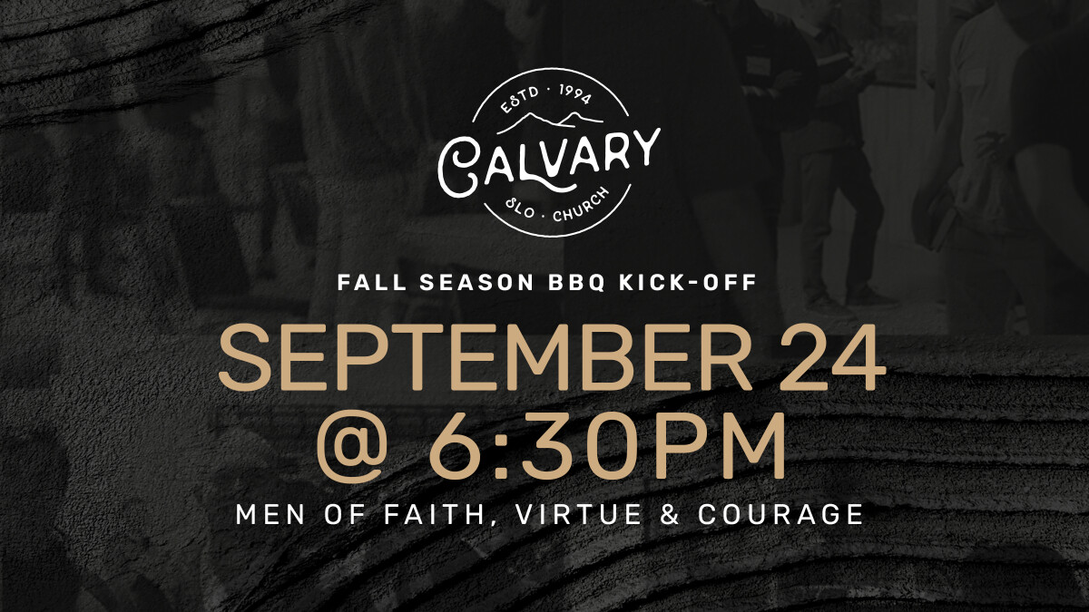 Calvary Men Fall BBQ Kick-Off
