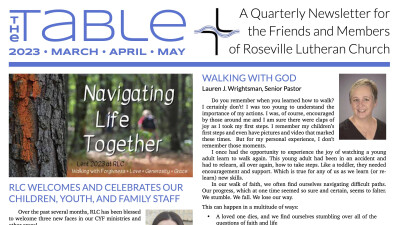 March April May 2023 TABLE Newsletter