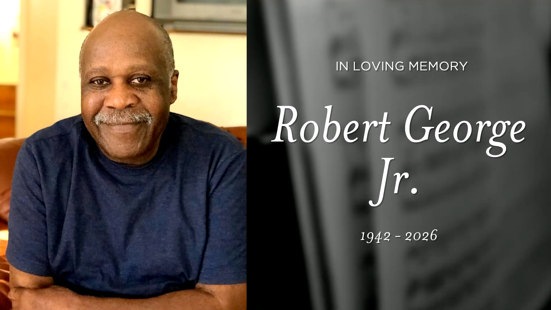 A Celebration of Life Services for Robert George