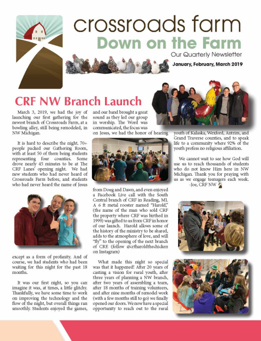 Down On The Farm: The Quarterly Newsletter of Crossroads Farm (v.78)