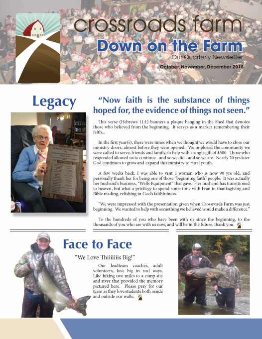 Down On The Farm: The Quarterly Newsletter of Crossroads Farm (v.77)
