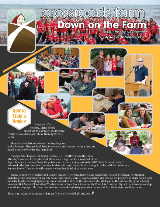 Down On The Farm: The Quarterly Newsletter of Crossroads Farm (v.82)