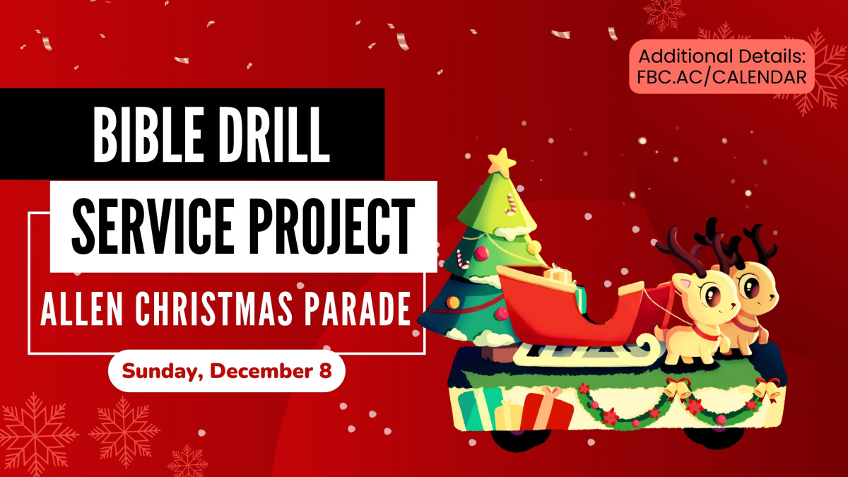 Bible Drill Service Project - Allen Christmas Parade