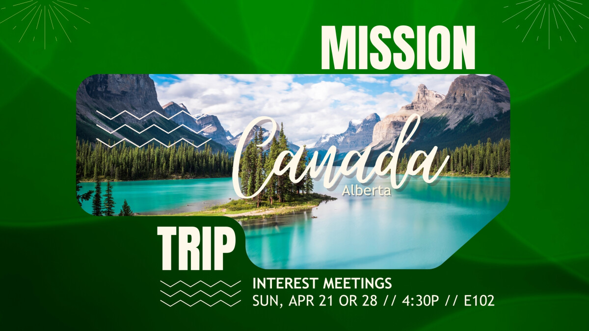 Langdon, Alberta Canada Mission Trip Interest Meeting