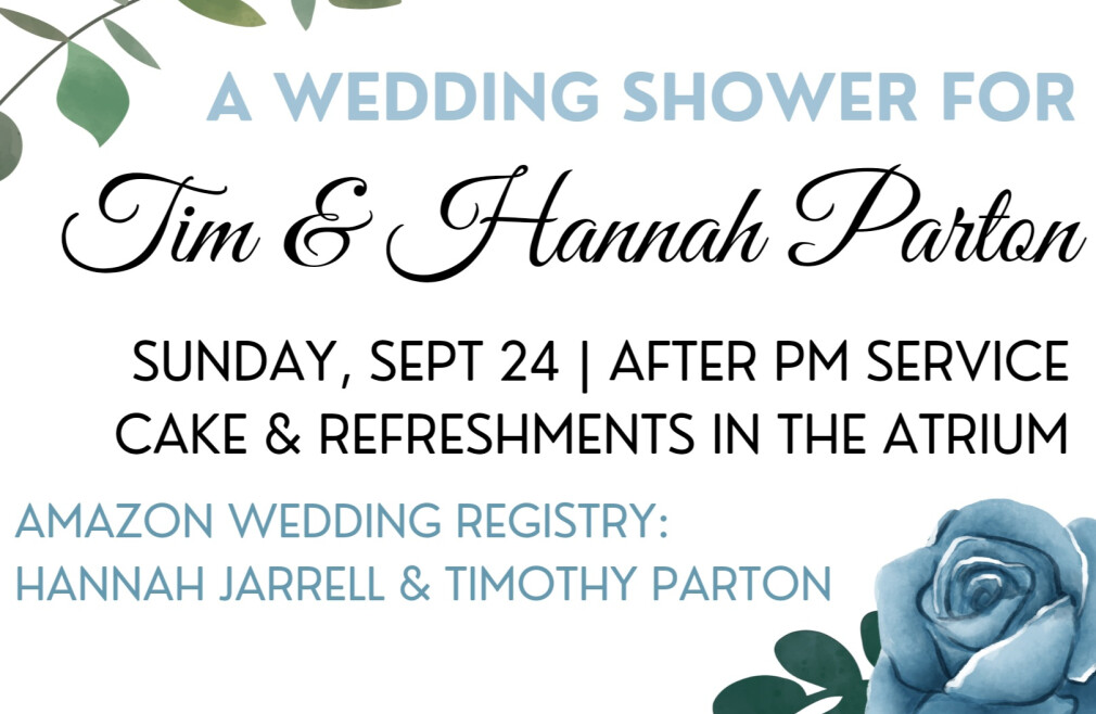 Wedding Reception for Tim and Hannah Parton