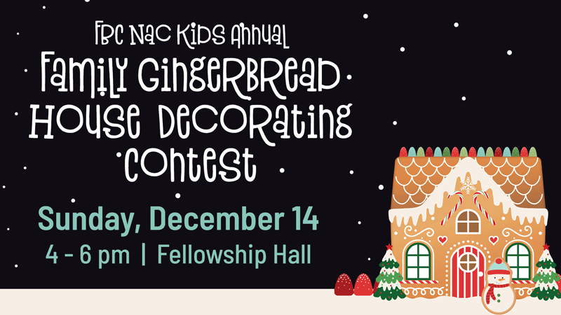 Family Gingerbread House Contest