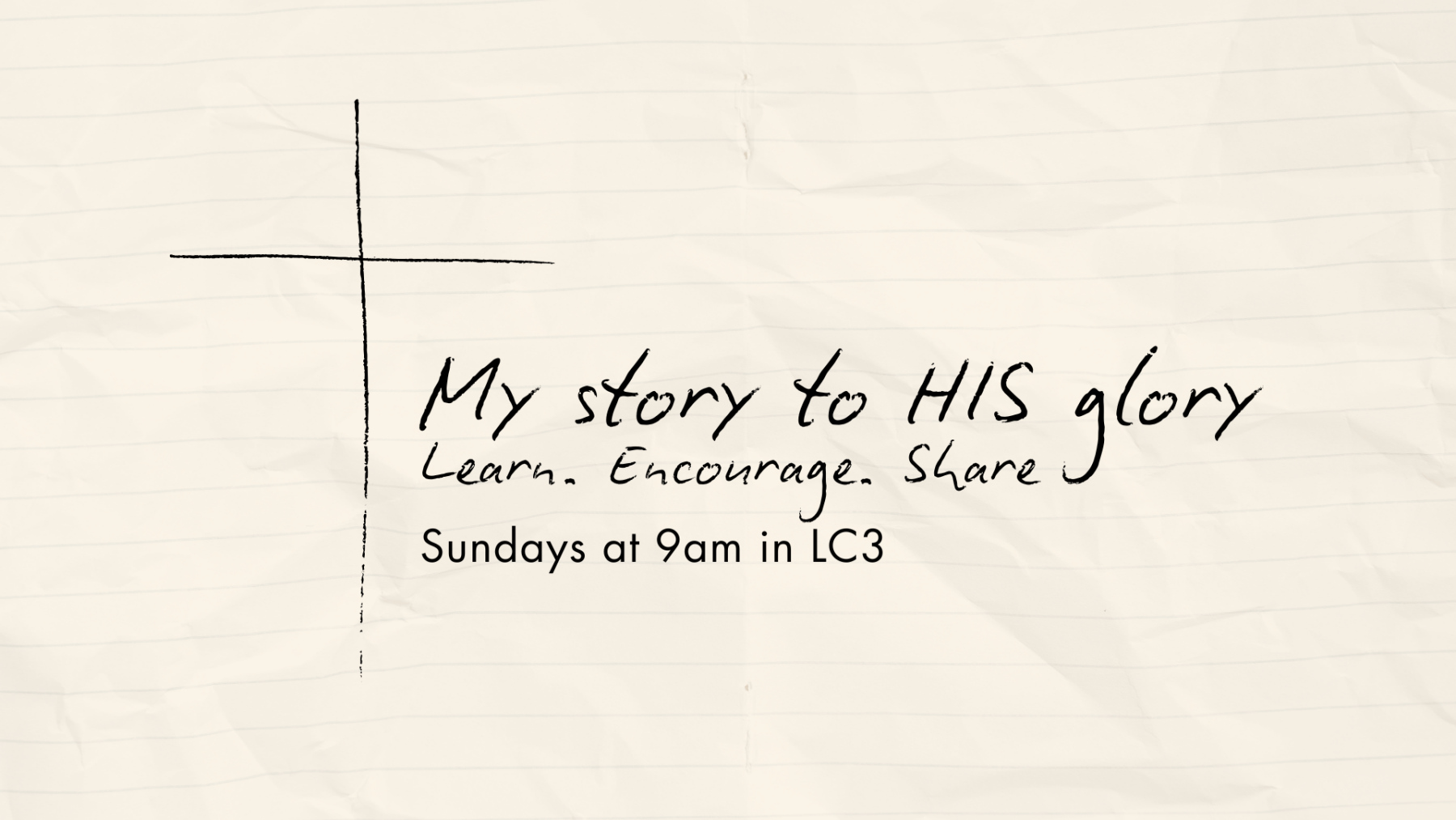 My Story to His Glory