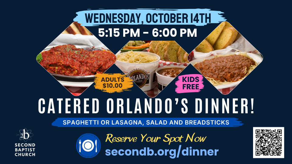 Wednesday Fellowship Dinner
