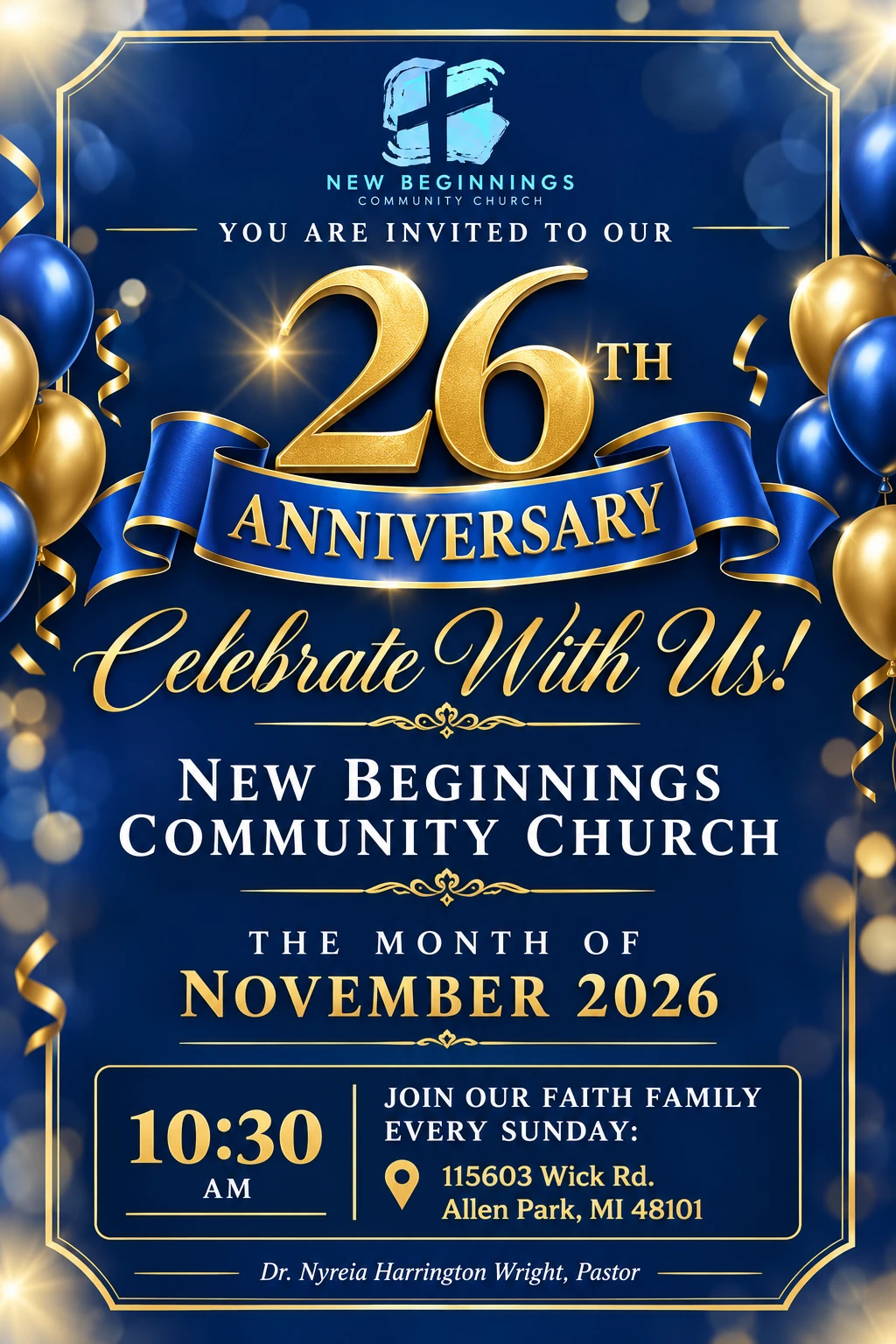 HOLY CONVOCATION MONTH!! COME AND CELEBRATE OUR 26TH YEAR ANNIVERSARY WITH US  