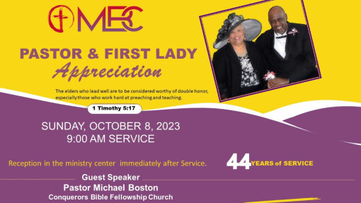 Pastor and First Lady 44th Appreciation