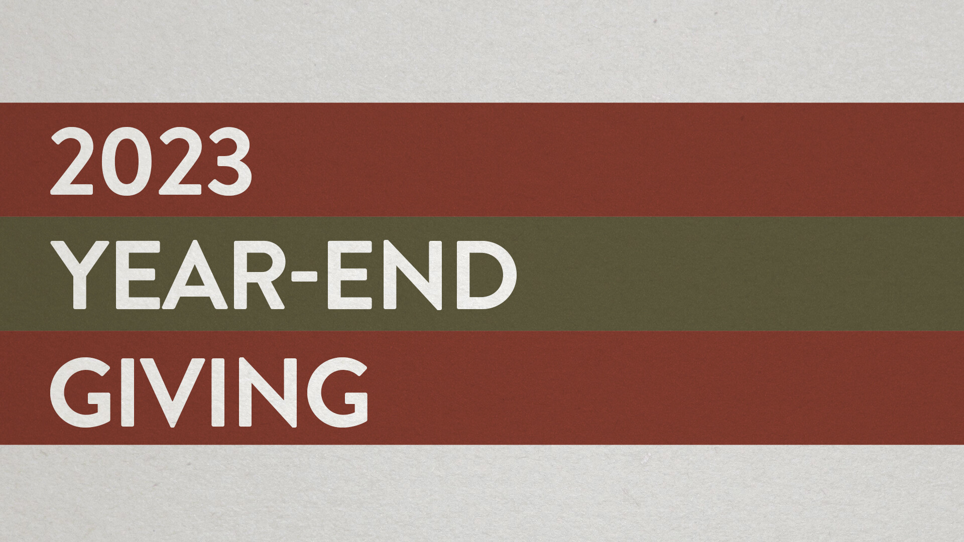 2023 Year-end Giving