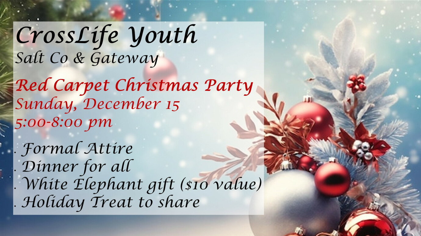 5:00 pm Youth Christmas Party