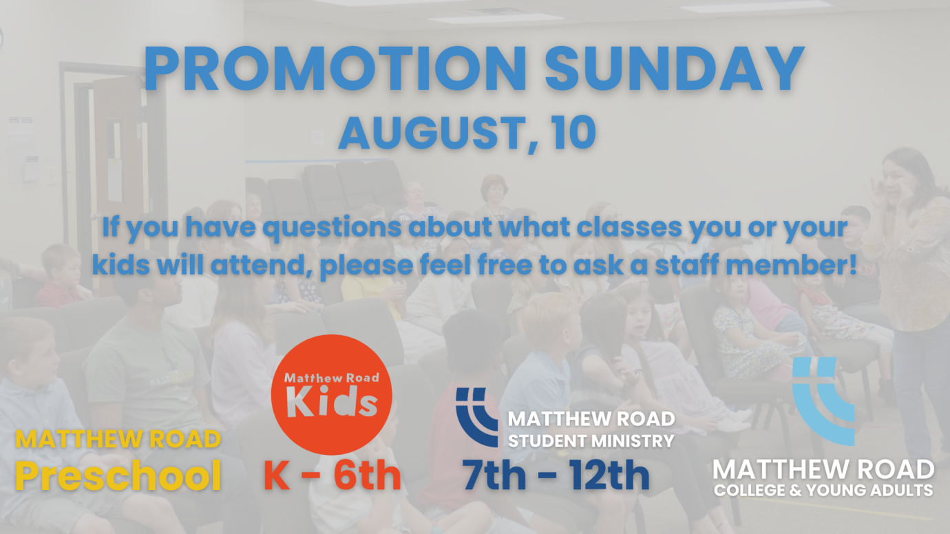 Promotion Sunday