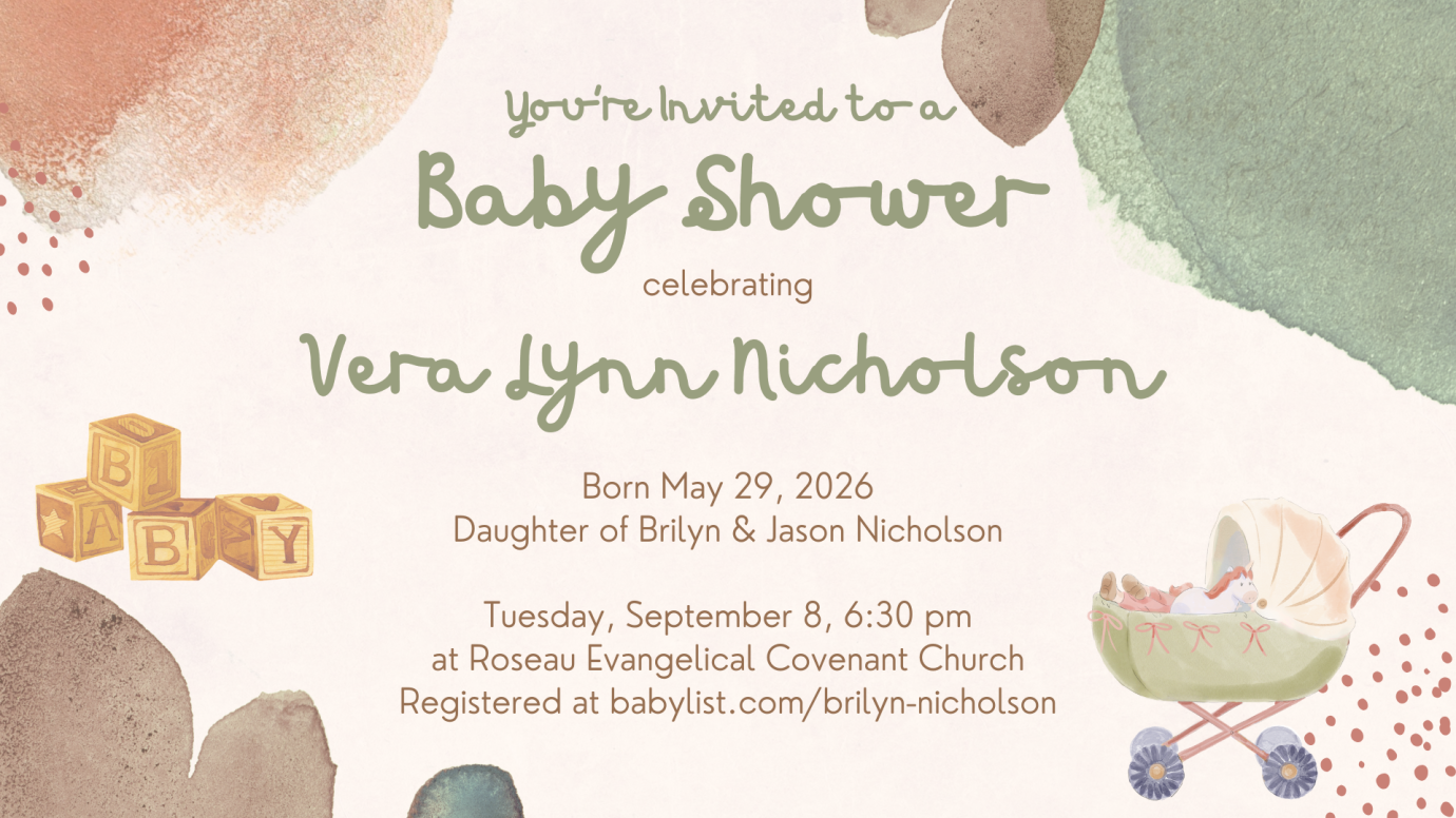 Baby Shower to celebrate Vera Lynn Nicholson