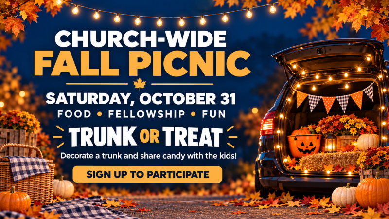 CHURCH-WIDE FALL PICNIC
