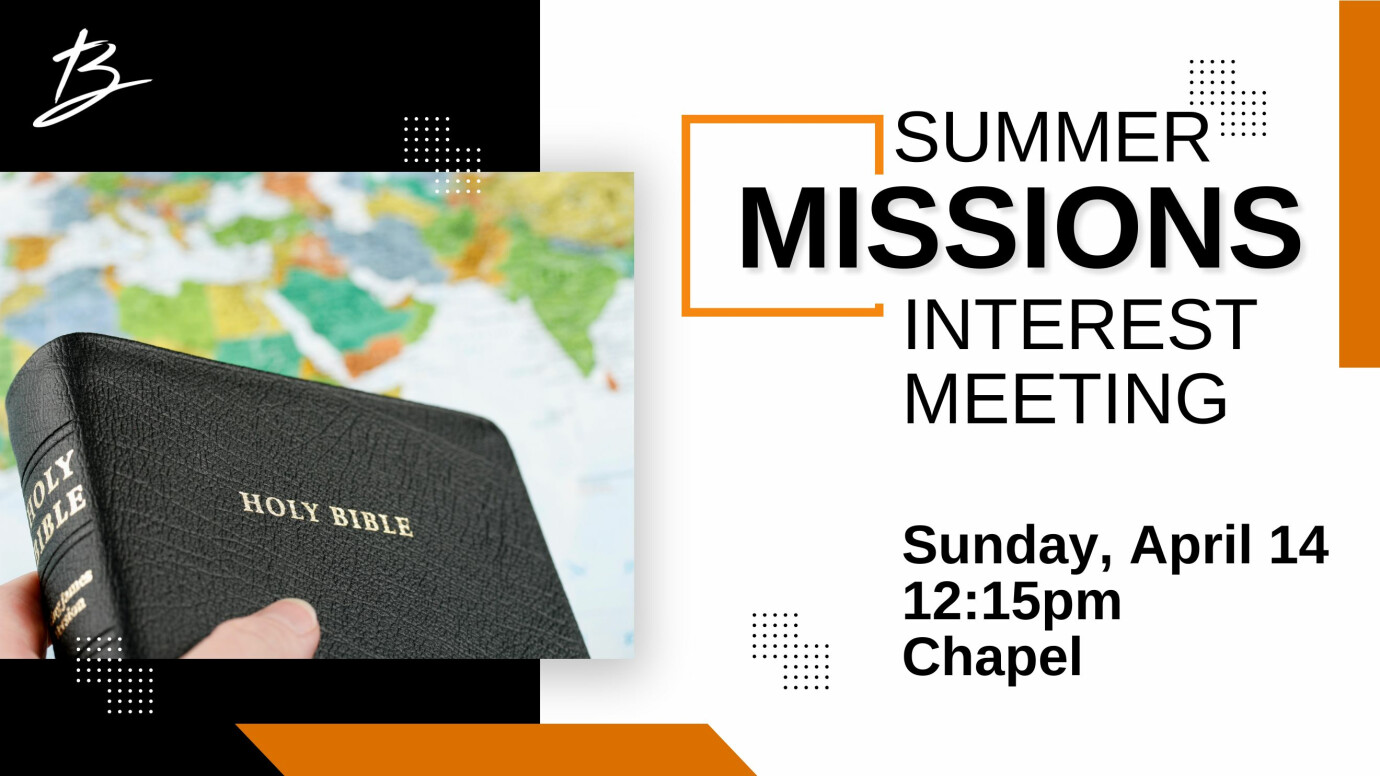 Missions Information Meeting
