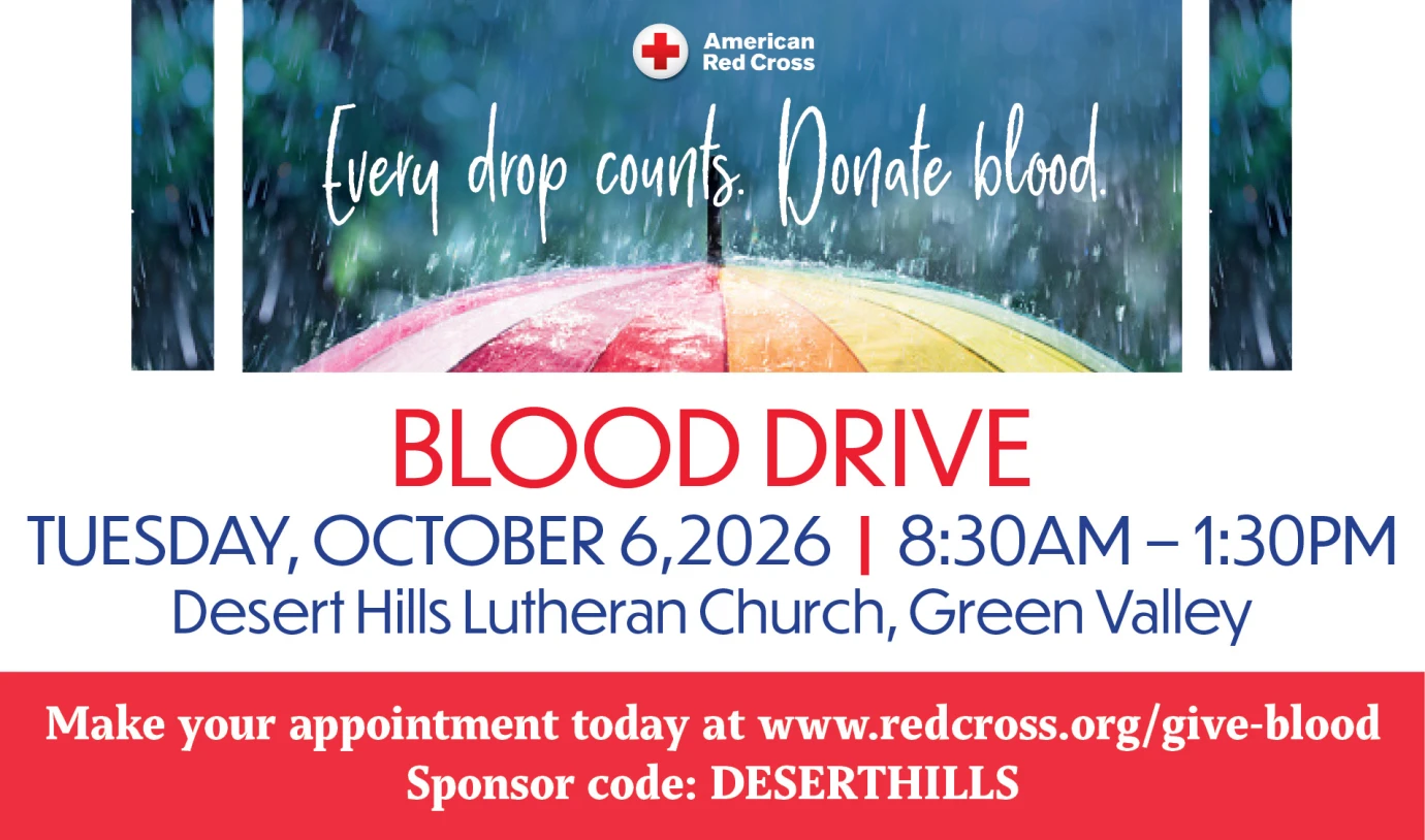 8:30 AM Red Cross Blood Drive