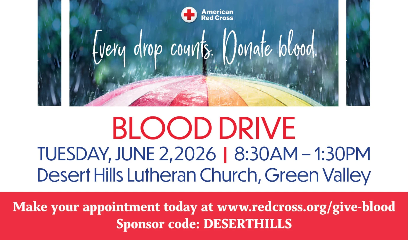8:30 AM Red Cross Blood Drive