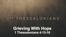 Grieving With Hope