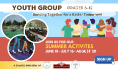 Youth Group Summer Activities - 3rd Wednesdays 6:00 PM