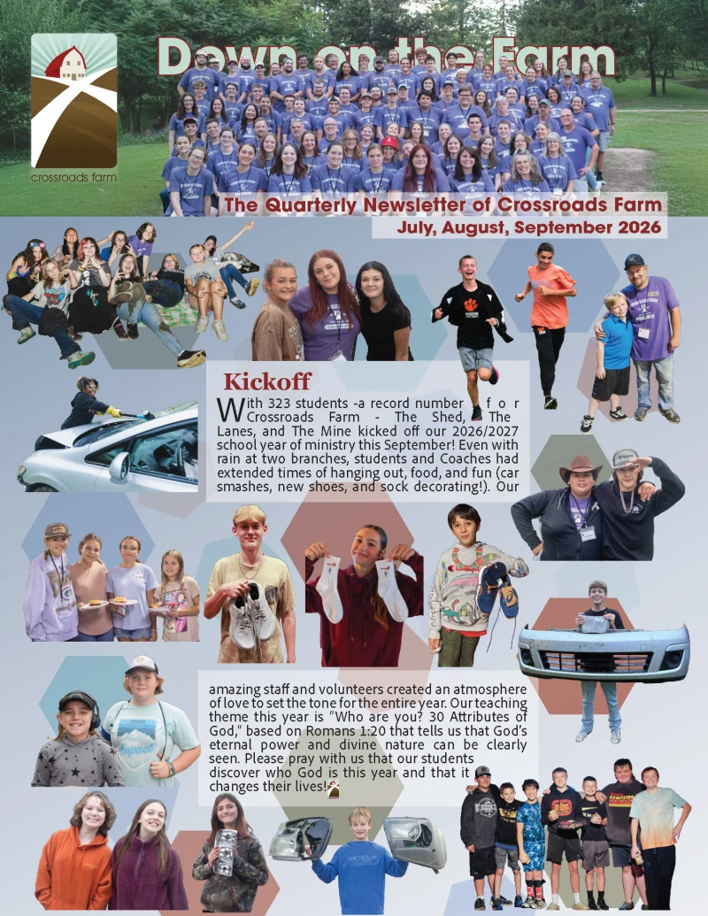 Down On The Farm: The Quarterly Newsletter of Crossroads Farm (v.108)