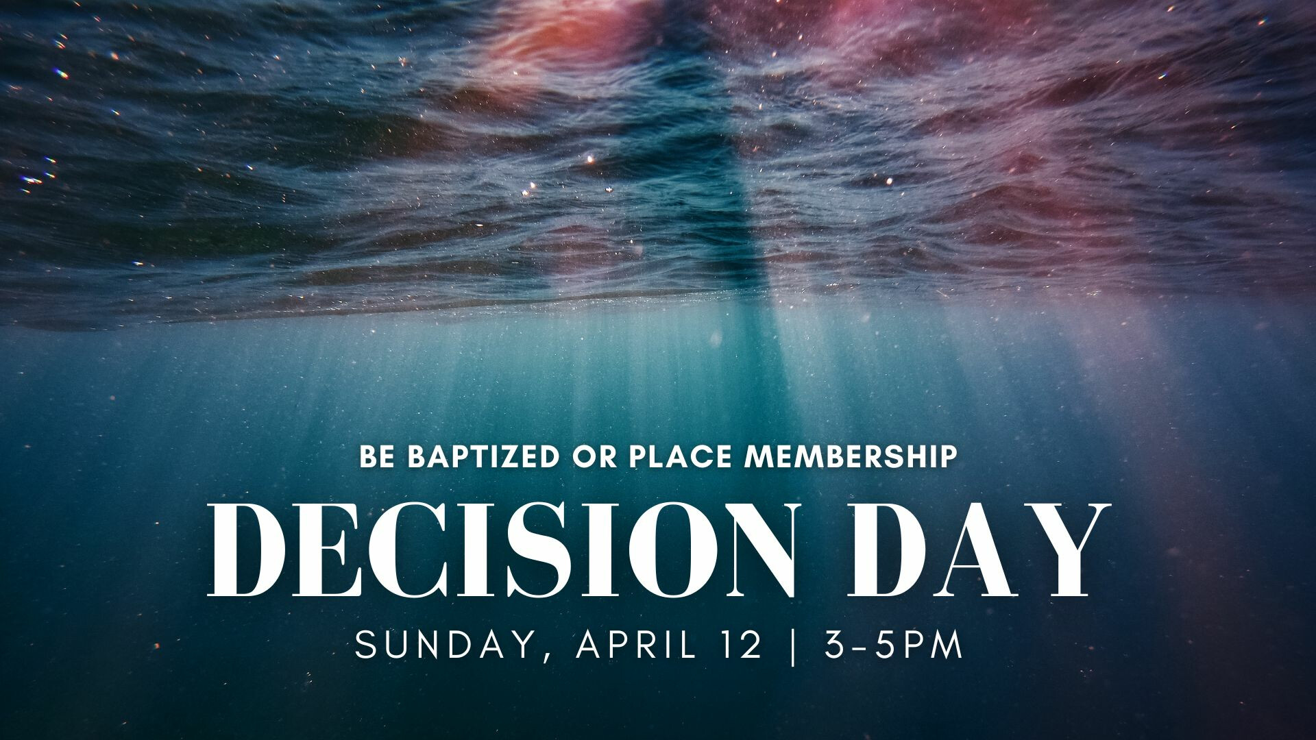 Decision Day (3-5pm)