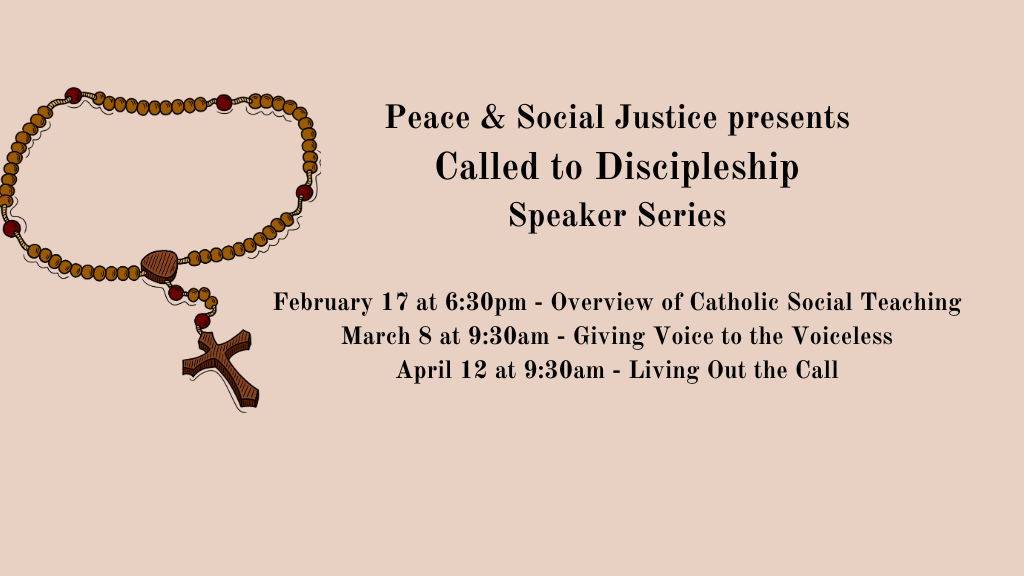 Peace and Social Justice Speaker Series