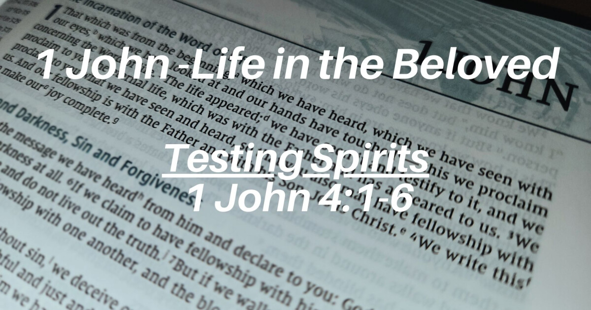 Testing Spirits | Sermons | Second City Church