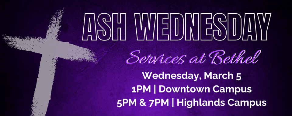 7PM Ash Wednesday Service