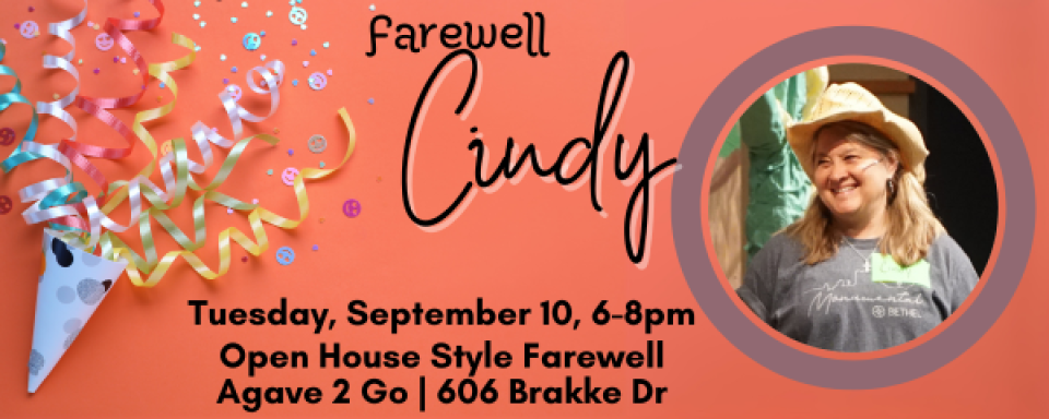 Farewell, Cindy!