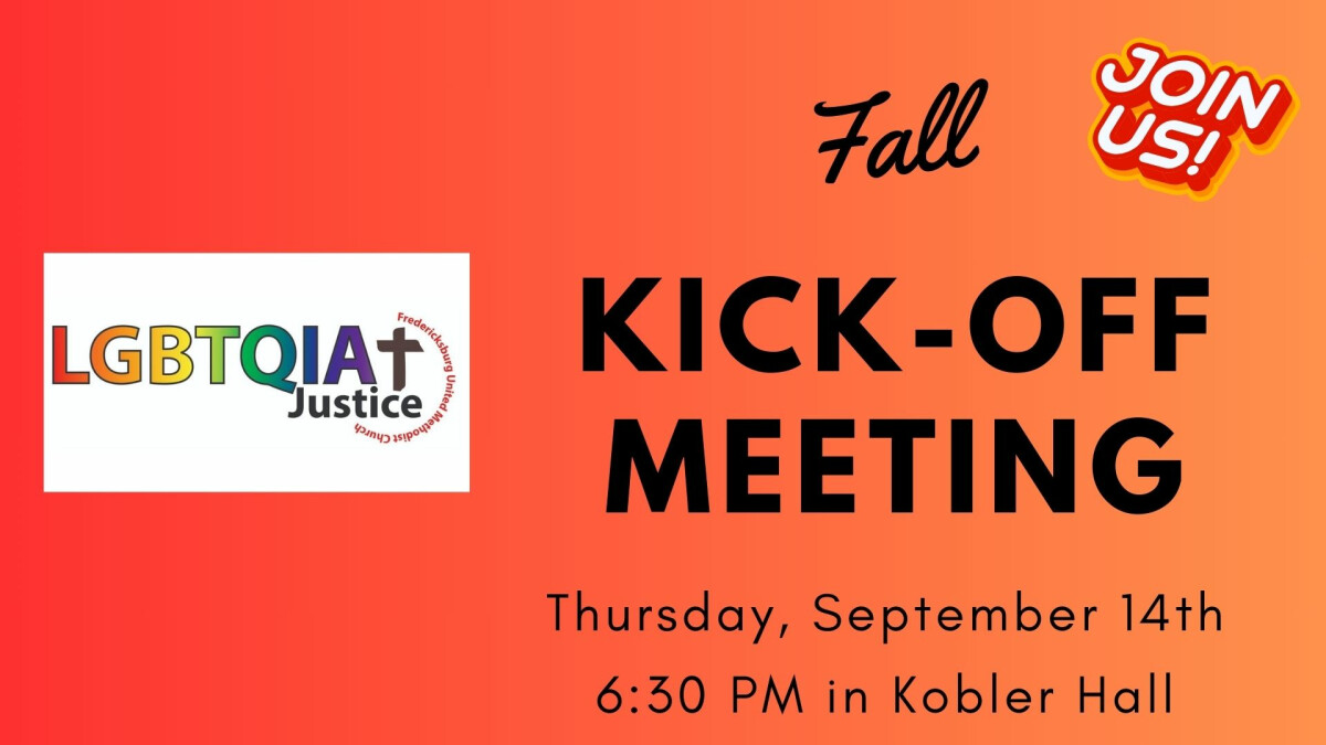 LGBTQ+ Justice Group fall kick-off meeting