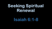 Seeking Spiritual Renewal