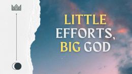 Start 2026 Right - Little Efforts, Big God