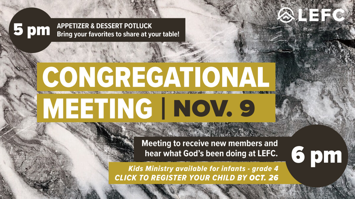 Fall Congregational Meeting