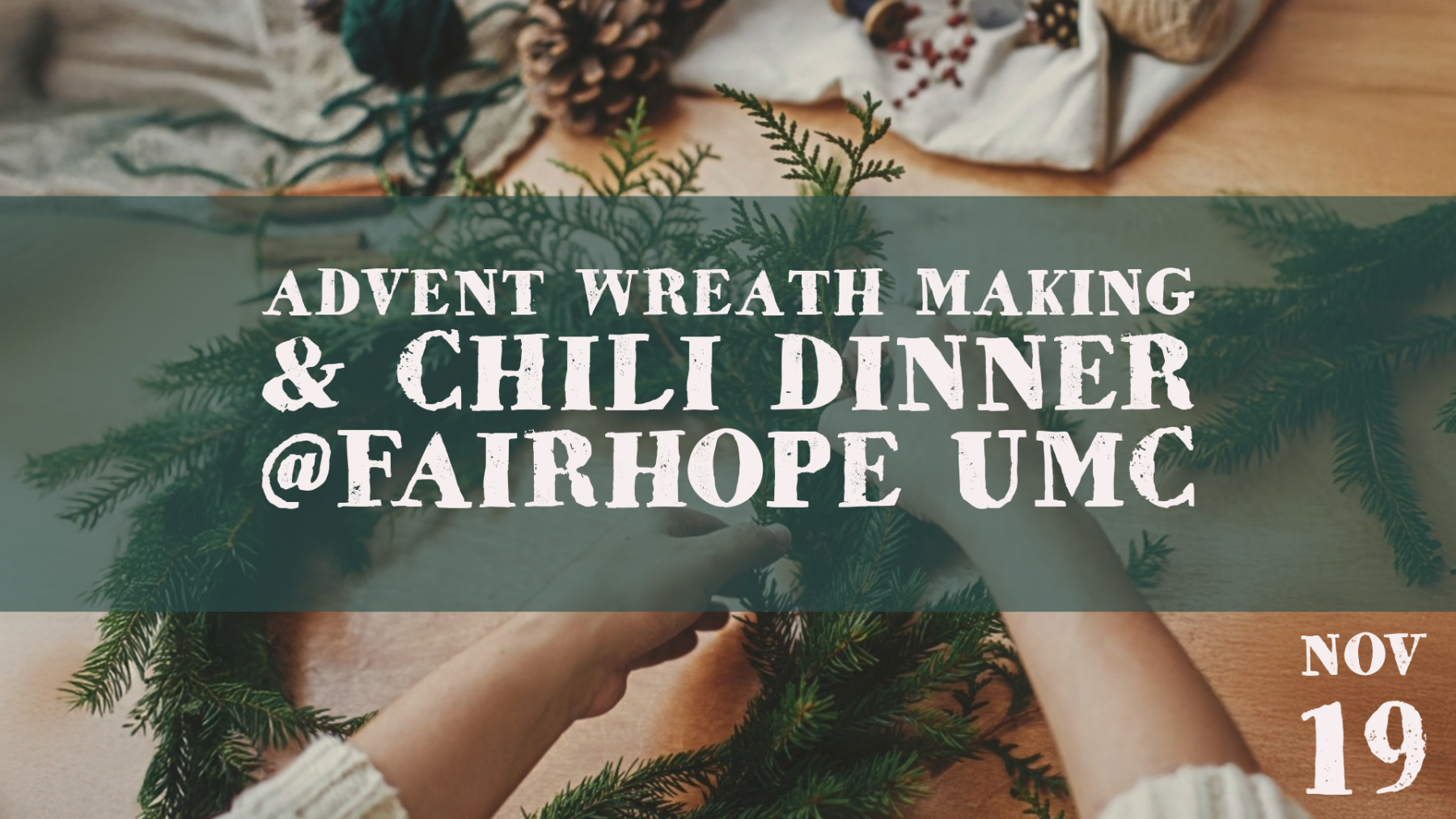 Advent Wreath Making & Chili Dinner