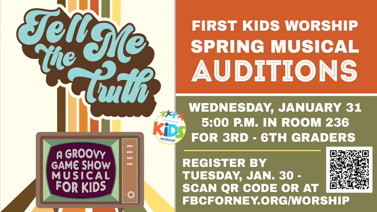 First Kids Musical Auditions