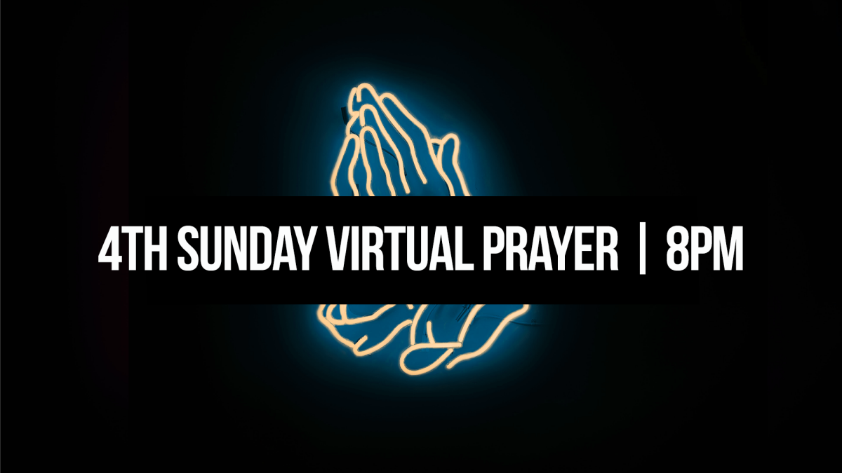 Sunday Night virtual prayer at 8pm